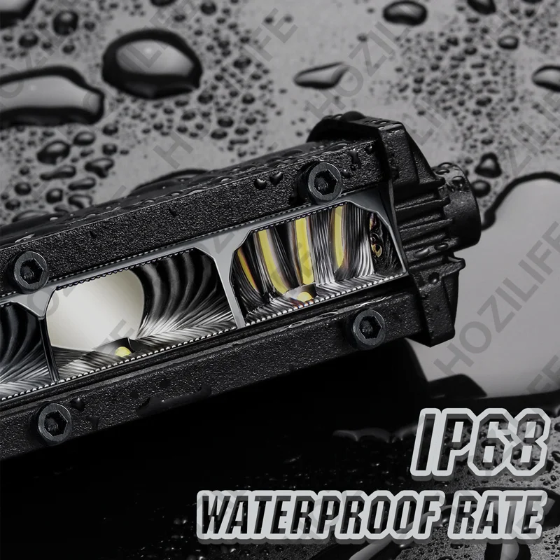 6 Inch Slim LED Light Bar Pods Small Spot Flood Offroad Driving Fog Work Single Row LED Light Bars for Trucks ATV UTV Boats, 2pcs